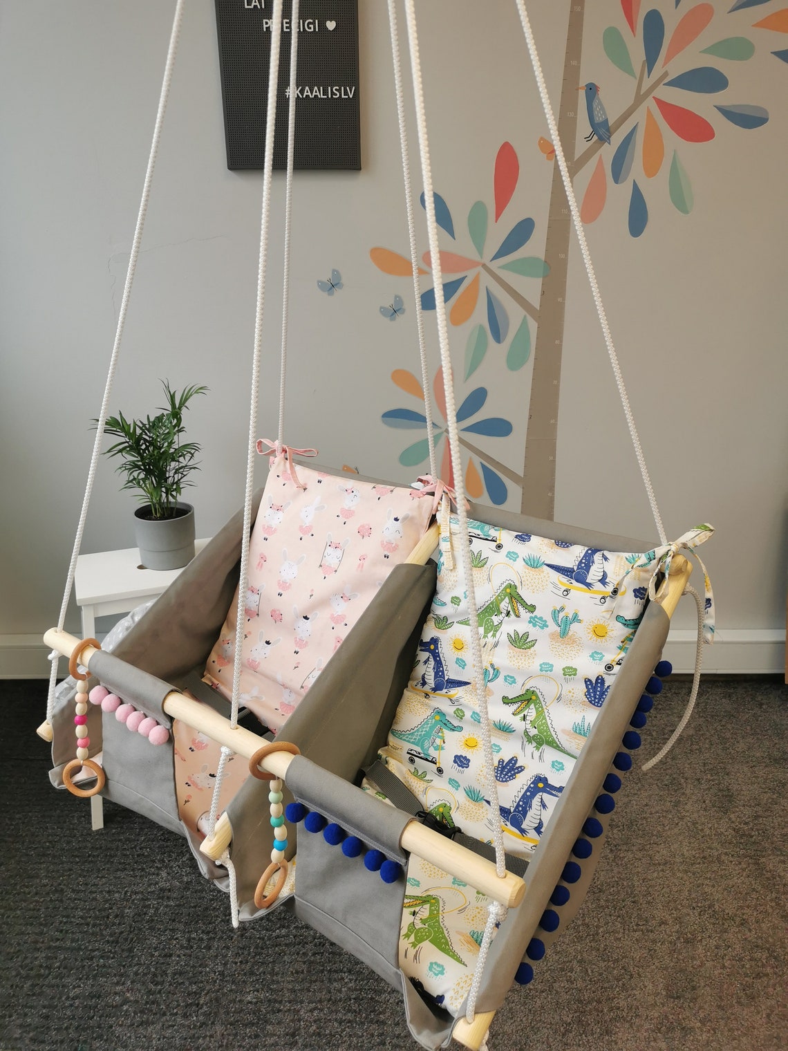 Baby Hammock Swings for Twins Baby Swing for Newborn Twin Etsy