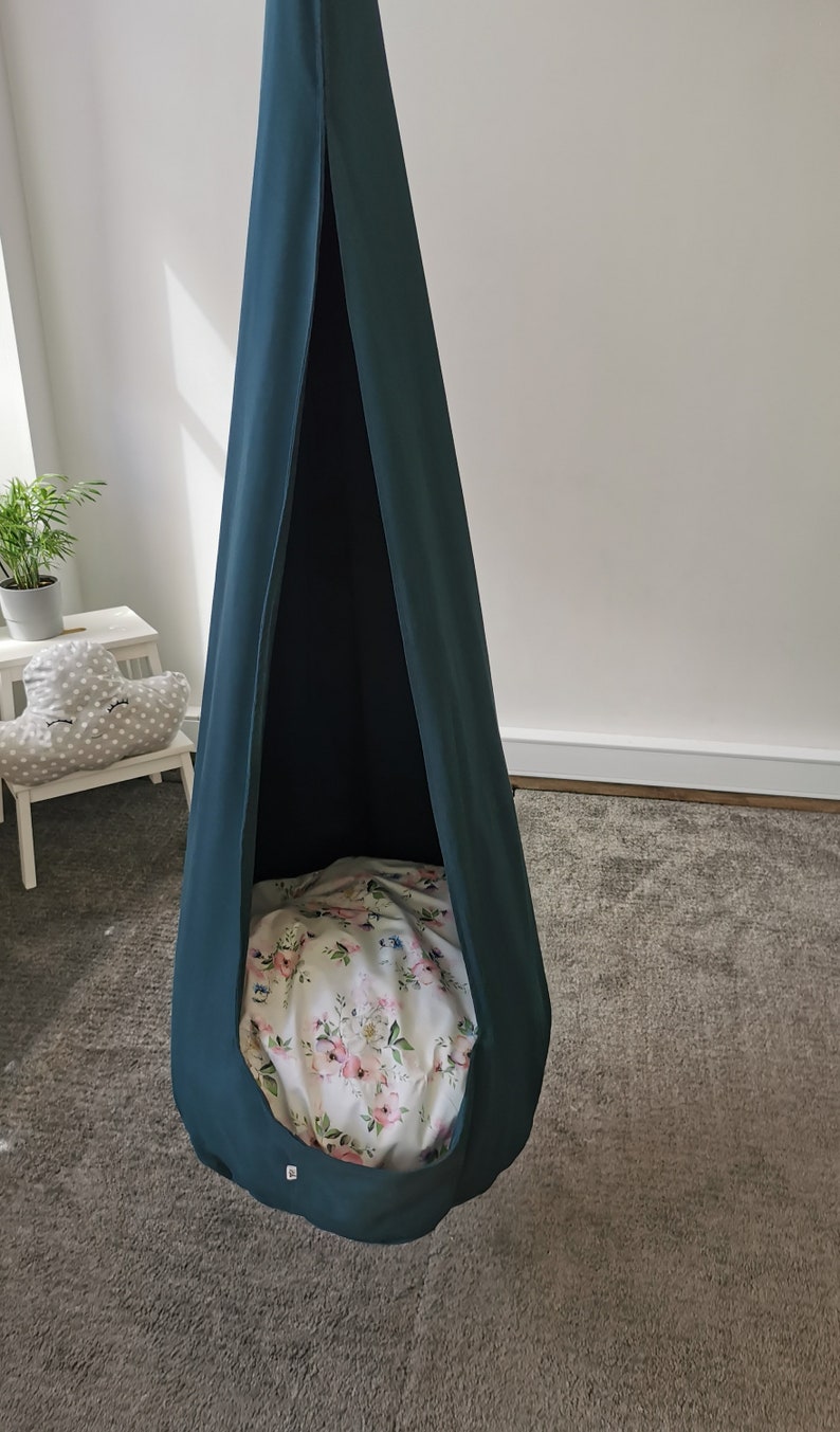 Cocoon Swing for Kids Black Gray Cocoon Swing Make Your Own Etsy