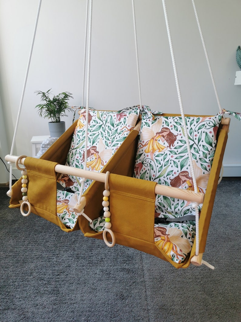 Twin baby hammock swings Swings for twins Newborn toddler Etsy