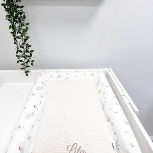 Funda de cambiador de algodón lavable, bandeja de mesa, cubrecama para cambiador, funda de tela de algodón, cambiador de pañales, tapete portátil para mesa
