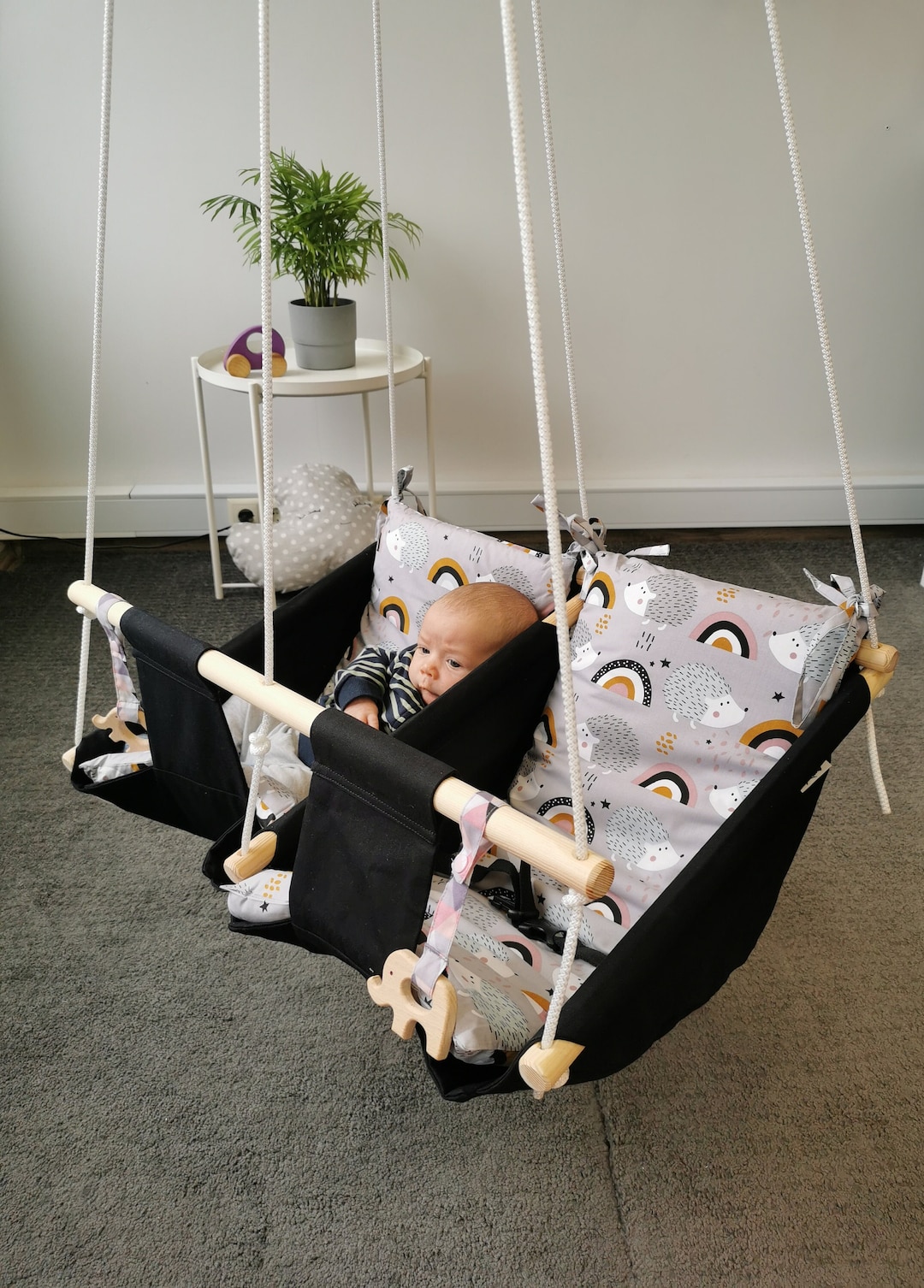 Twin Hammock Swing, Gift for Twins, Swing for Kids, High Swing Chair