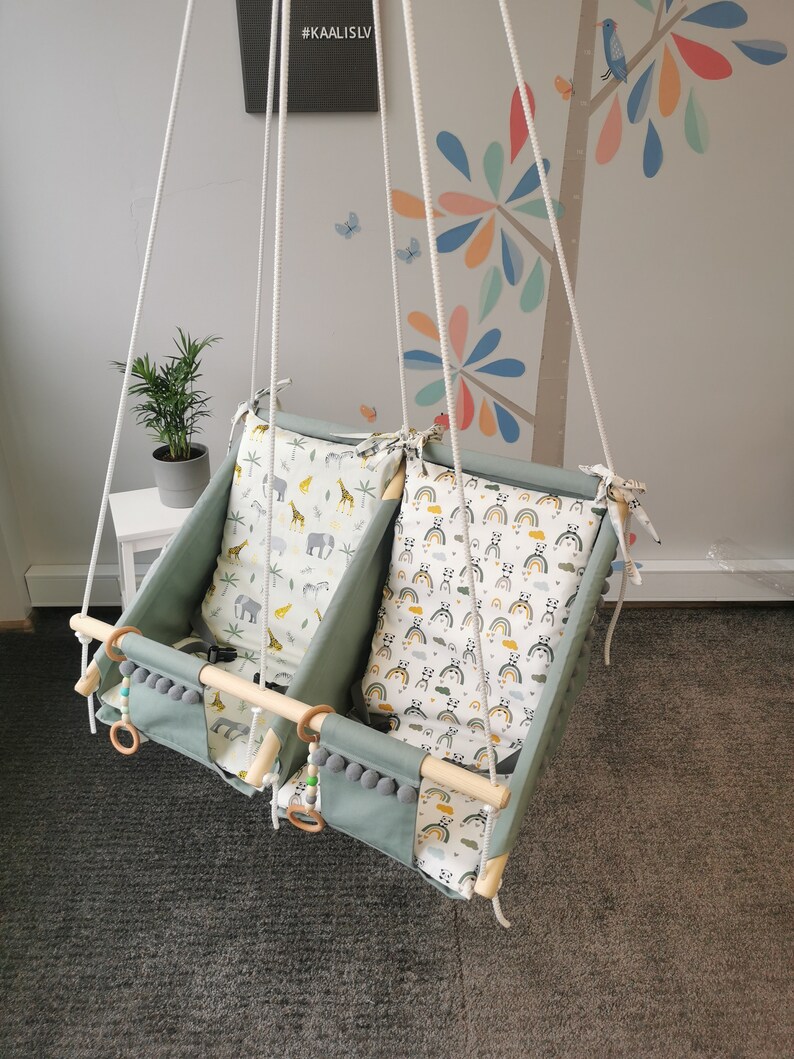 Baby hammock swings for twins Baby swing for newborn Fabric Etsy