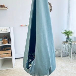 Cocoon Pod swing, Kids Hammock swing, Hanging children swing, Indoor outdoor fabric hammock seat, Toddler swing Hammock chair toddler Indoor