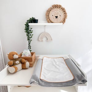 Funda para cambiador, Funda transpirable de algodón, Cambiador de pañales, Cambiador portátil, Sábana cambiadora impermeable, Envoltorio repelente al agua