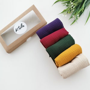 Baby muslin cuadrado Paños para eructos para bebés Paños de doble gasa gris de color sólido Paños de lactancia Paños de lavado de cara Edredón para bebés lactancia