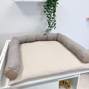 Cambiador de pañales, cambiador para bebé, cambiador portátil de viaje, guardería, interior de la habitación del bebé, cambiador beige