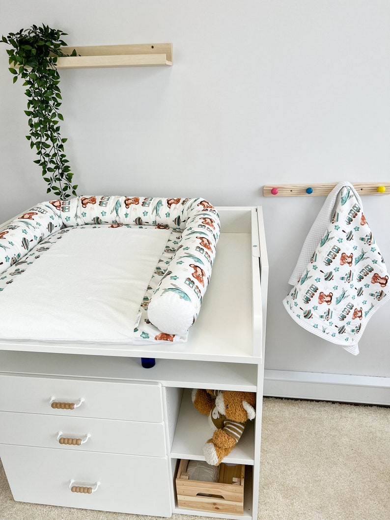 Changing Mat in Fabric Baskets for Nursing Changing Pad Etsy