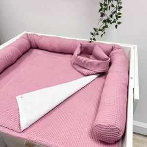 Cambiador de pañales, cambiador para bebé, cambiador portátil de viaje, guardería, interior de la habitación del bebé, cambiador rosa