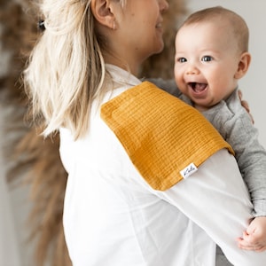 げっぷ布、モスリンよだれかけ、ダブルガーゼのげっぷ布、新生児の必需品、赤ちゃんの授乳用布、肩掛け布、ベビーシャワーギフト、再利用可能なよだれかけ