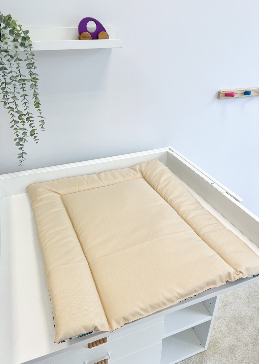 Color Changing Pad Beige Water Resistant Baby Changing Pad, Wasserfeste Wickelauflage ...