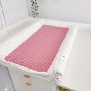 Funda para cambiador, bandeja para mesa, cubrecambiador, funda de tela de algodón, cambiador, cambiador de pañales, tapete portátil, tablero para cambiador
