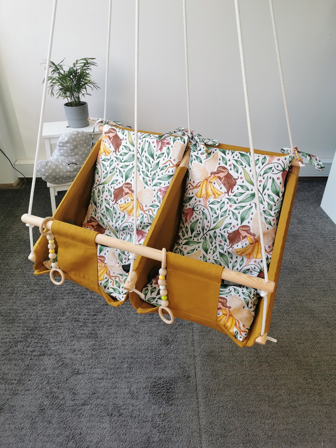 Twin baby hammock swings Swings for twins Newborn toddler Etsy