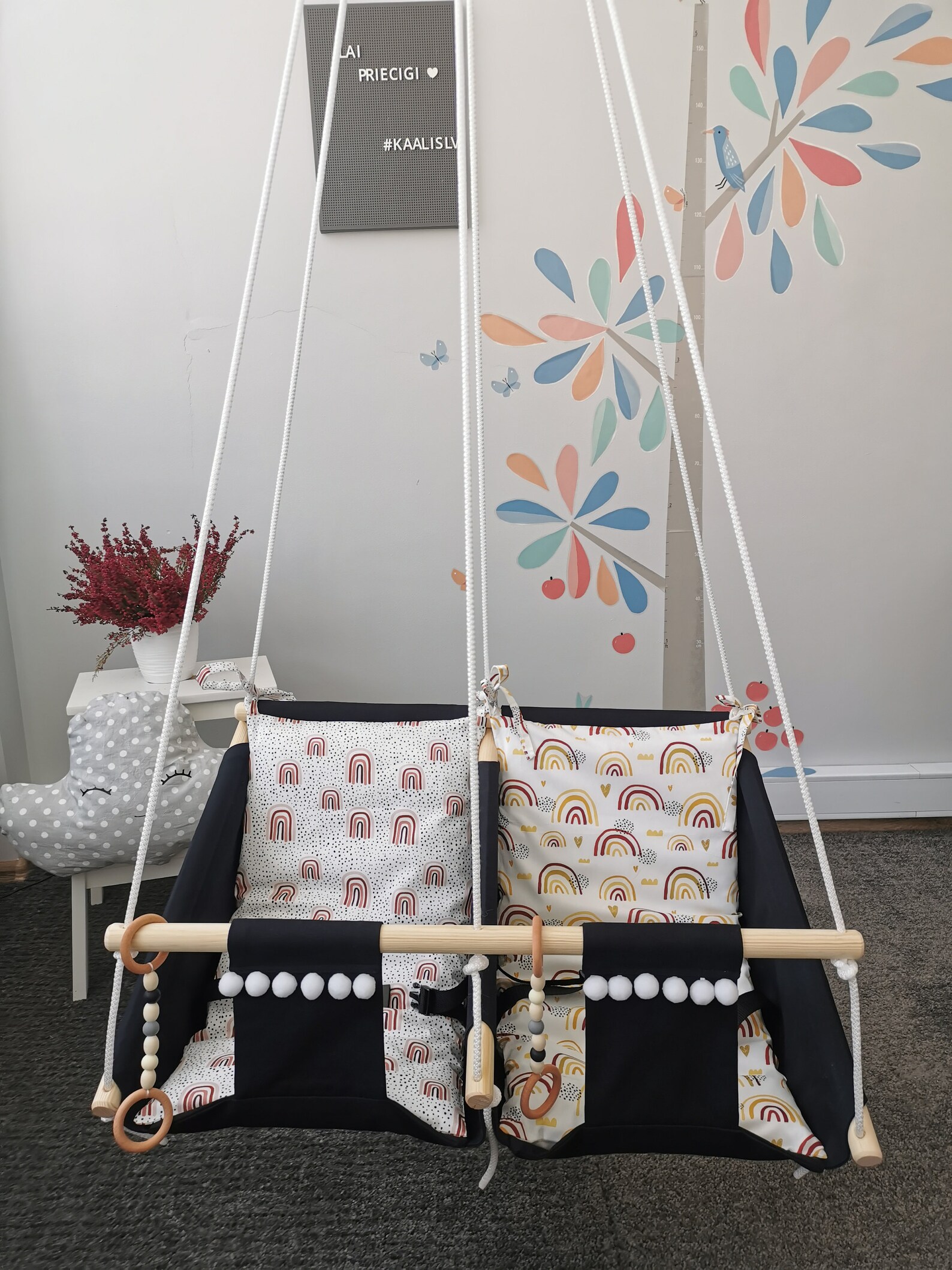 Baby hammock swings for twins Baby swing for newborn Fabric Etsy