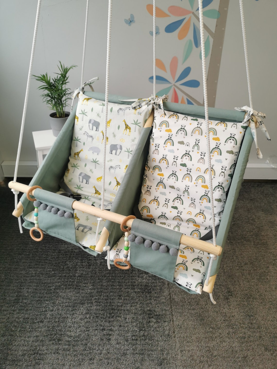 Baby Hängematte Schaukeln für Zwillinge Babyschaukel für Bild 1