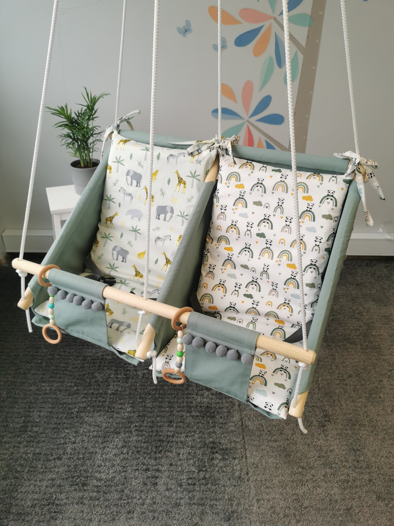 Baby hammock swings for twins Baby swing for newborn Fabric Etsy