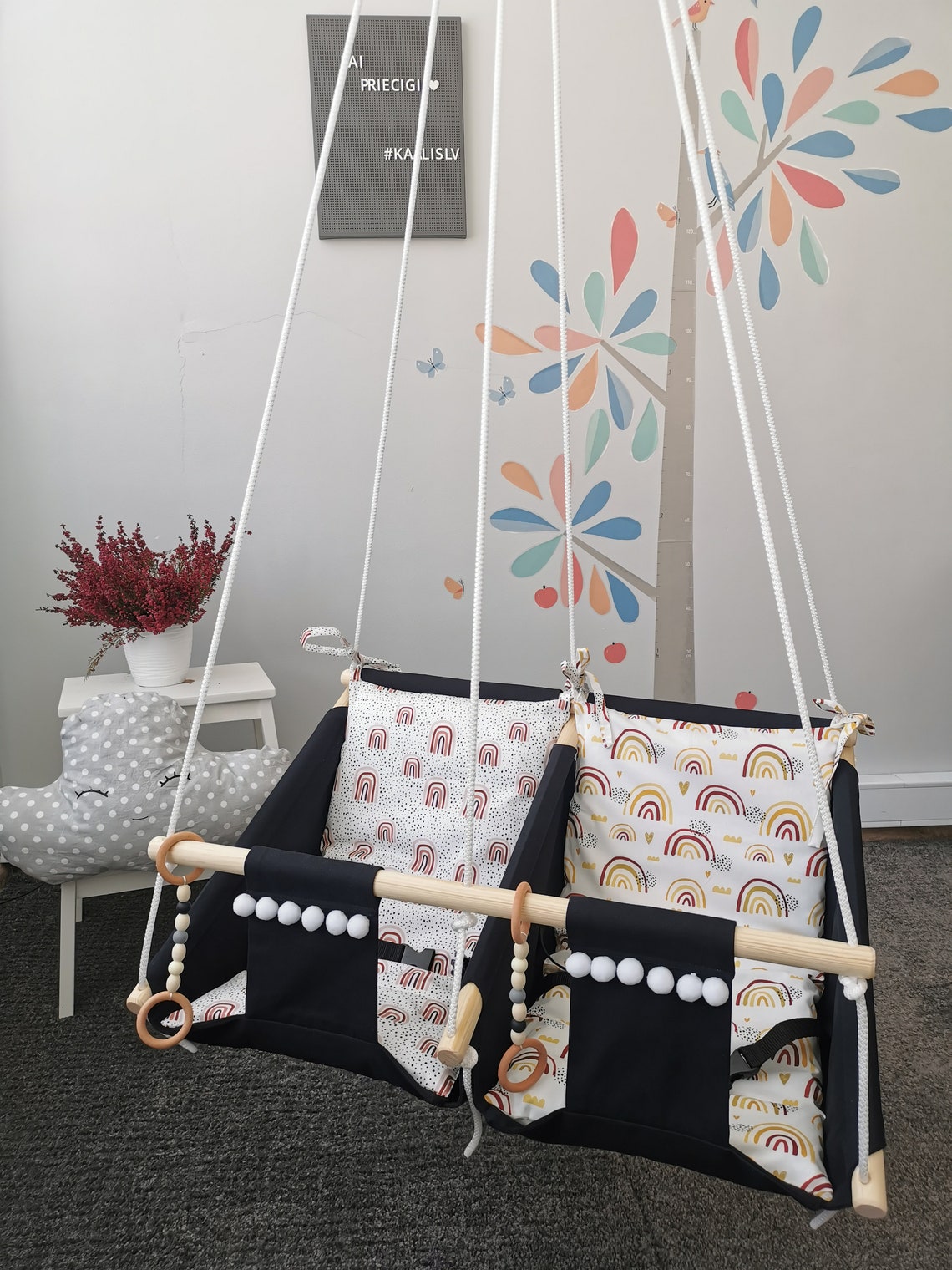 Baby hammock swings for twins Baby swing for newborn Fabric Etsy