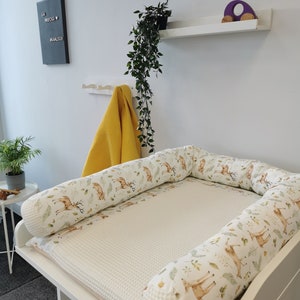 Cambiador de tela, Cestas para lactancia, Cambiador, Decoración habitación bebé, Habitación infantil monocromática, Regalo, Cambiador de viaje