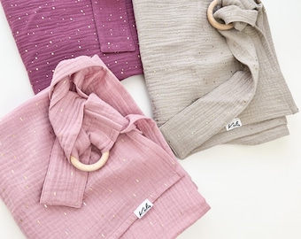 Muslin nursing cover, Breastfeeding Cover up, gray pink nursing scarf, Pregnancy Nursing Gift, Baby nursing Apron Cotton, Nursing shawl