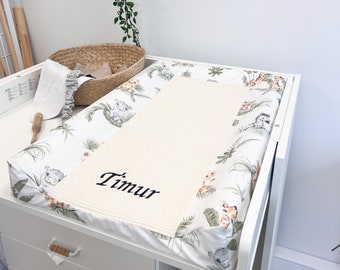 Housse pour matelas à langer, Housse respirante en double gaze, Matelas à langer, Matelas à langer portable, Plateau pour table à langer, Chambre de bébé, Cadeau