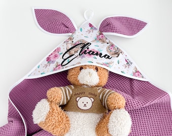 Gepersonaliseerde baby hooded handdoek, hooded baby handdoek, badjas, bamboe hooded handdoek, baby handdoeken voor jongens meisjes gepersonaliseerde baby hooded handdoek