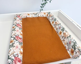 Housse de matelas à langer, housse respirante en double gaze, matelas à langer, matelas à langer portable, dessus de table à langer