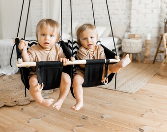 Bebés Columpio Para Gemelos Columpio Doble, Regalo Para Gemelos