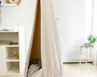 Columpio tipo capullo para niños, columpio colgante beige para habitación infantil, hamaca para niños pequeños, columpio de porche