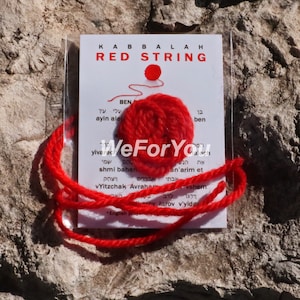 10 x  Original Kabbalah Bracelet Family RED String Protection Evil Eye with Ben Porat Prayer Kabbalah Bracelet Bracelets Israel Jerusalem
