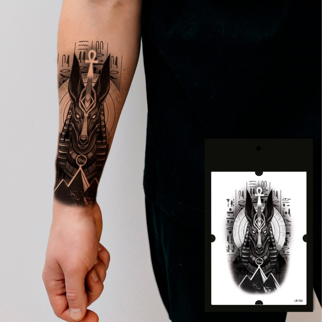 Buy Anubis Temporary Tattoo Egyptian God Tattoo / Anubis Tattoo / Egyptian  Mythology Tattoo / Egypt / Jackal Tattoo / Dog Tattoo / Deity Online in  India - Etsy
