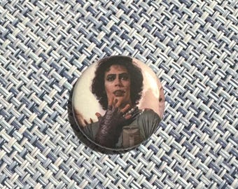 Tim Curry ROCKY HORROR Frank N Furter 1" Button Badge