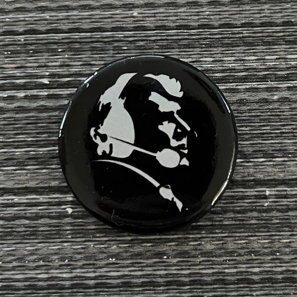 JOHN MADDEN Tribute 1.25" Button Pin Oakland RAIDERS Raider Nation