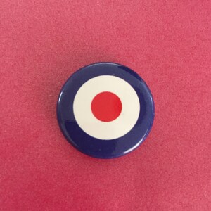 MOD BULLSEYE Target 1&quot; Button Pin Badge