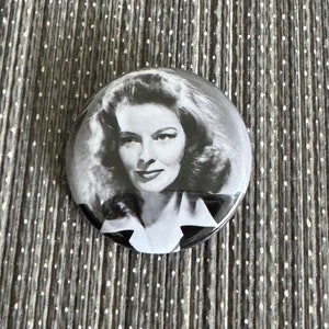 KATE HEPBURN 1.25&quot; Button Pin