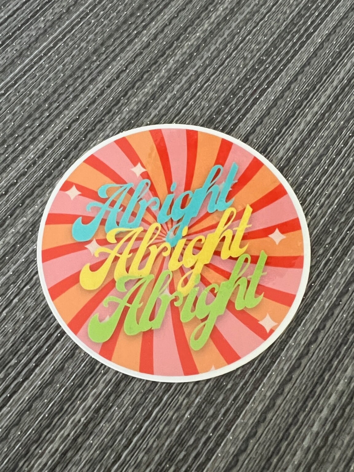 ALRIGHT Alright ALRIGHT 3” Circle Sticker - Etsy