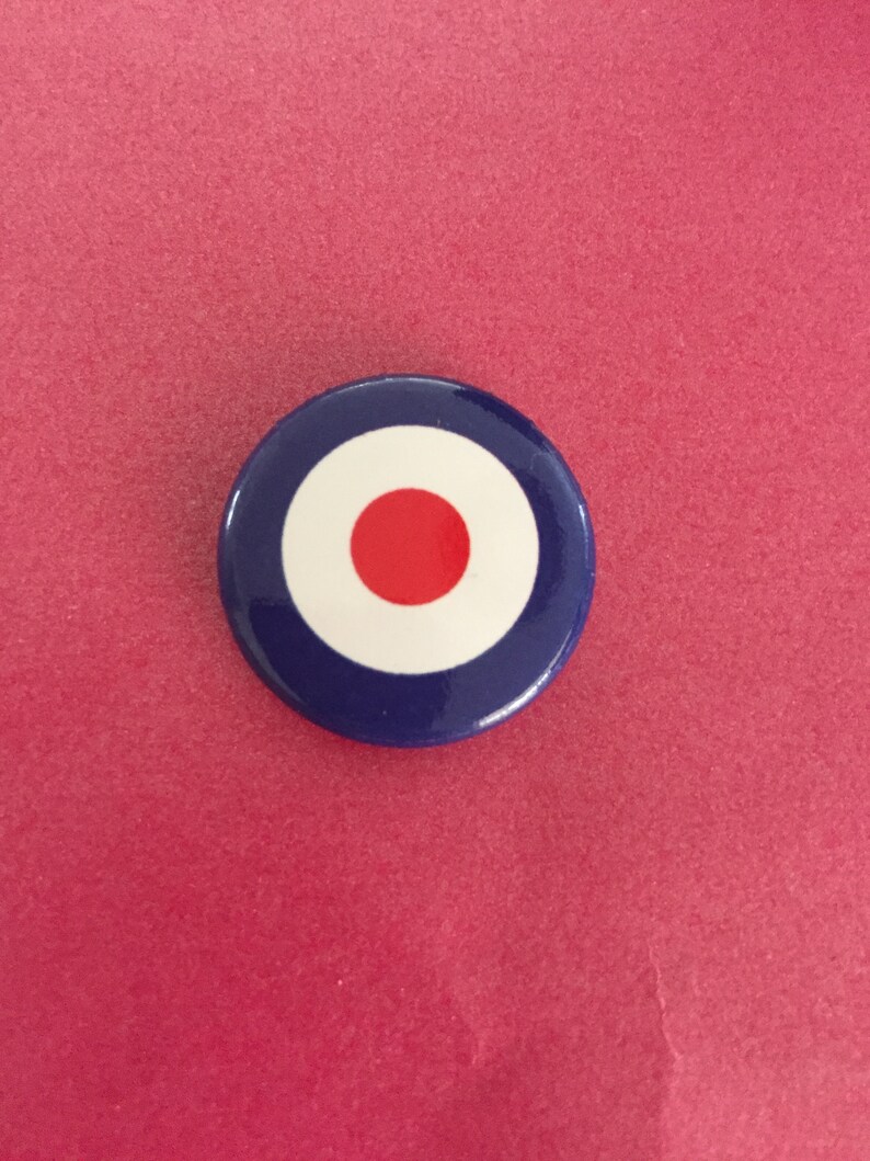 MOD BULLSEYE Target 1 Button Pin Badge Etsy