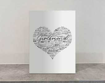 Word Cloud Heart Etsy