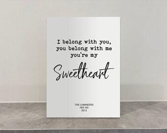You Re My Sweetheart Etsy