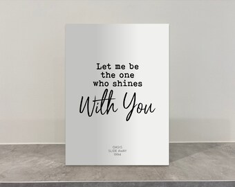 Slide Away Lyrics Etsy