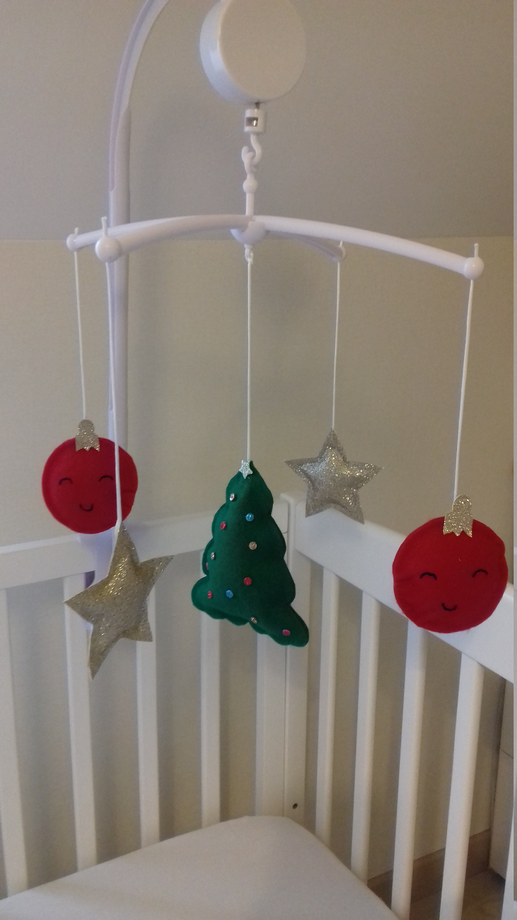 Mobile Musical Lit Bébé Thème Noël