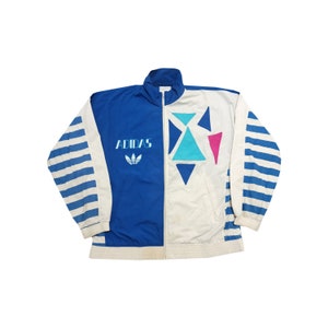 90's Adidas Vintage Tracksuit Jacket, Rare Adidas Trackjacket , Adidas Jacke, Adidas Trefoil, Adidas Large, Adidas Tennis Tracksuit 80s