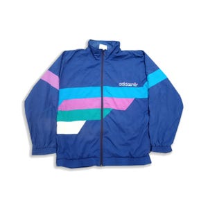 90's Adidas Vintage Tracksuit Jacket, Rare Adidas Track Jacket, Adidas Jacke, Adidas Trefoil, Adidas Hiphop, Adidas Tennis Tracksuit 80s