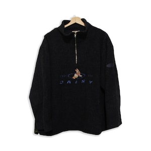 90s Disney Daisy Vintage Fleece Jacket, 90s XL Blue Disney Polar Jacket Pullover, Disneyland Vintage, Vintage Fleece Jacket