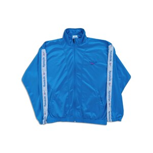 Reebok Vintage Track Jacket 90s L Women Men 80s Streetwear Veste Pulli Rave Pullover Jas Hiphop Jasje Skate Jacke Oldschool Herren Tracktop