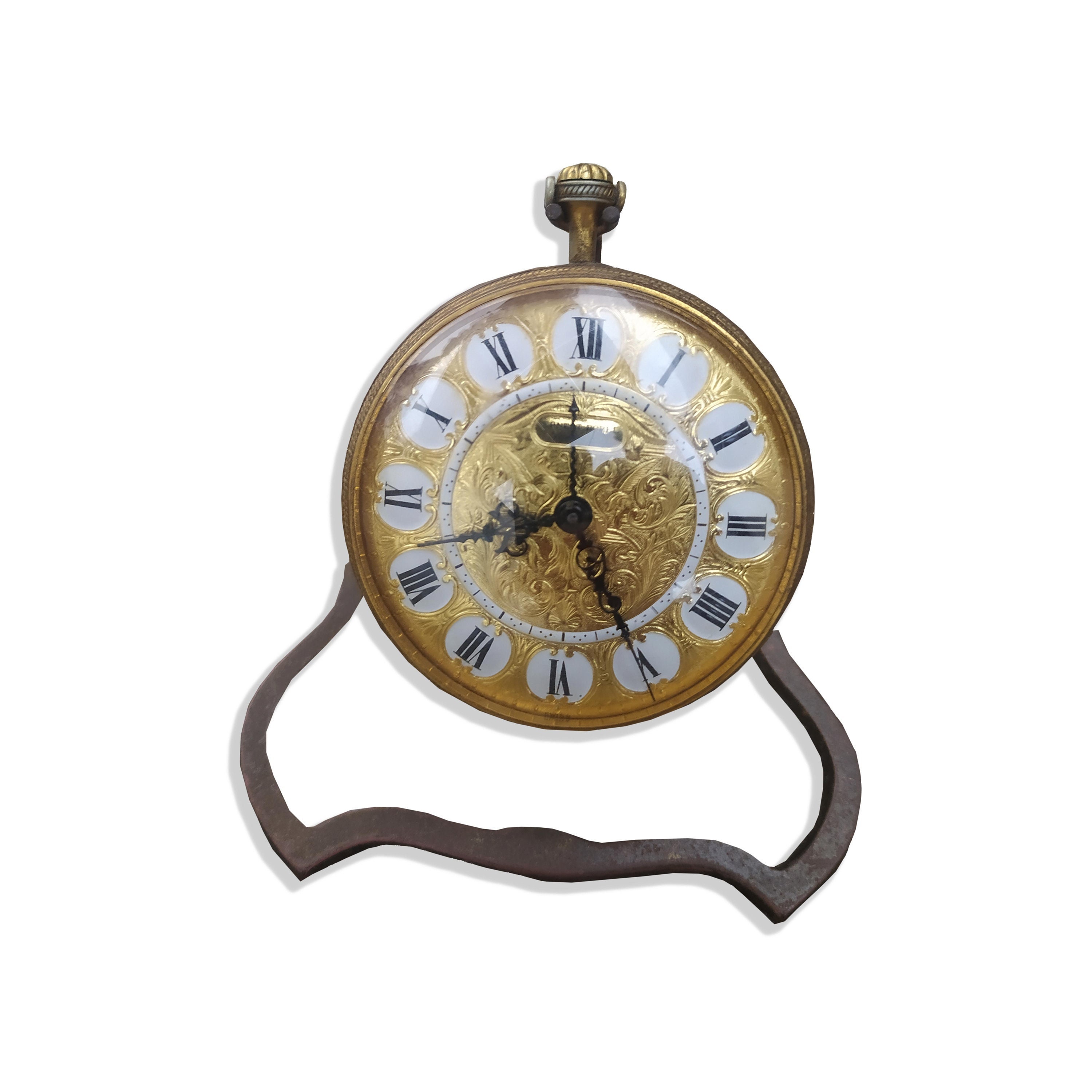 Vintage Ernest Borel Versailles Clock Large Pocket Watch Antique Desk Clock Travel Watch Swiss Made Watch 8day Clock Mid Century Clock Etsy