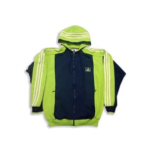 RARE Adidas Vintage Track Jacket, Adidas 90s Hoodie Track Top, Adidas Trefoil Jacke, Adidas Men Women Large, Adidas Tracksuit 90s