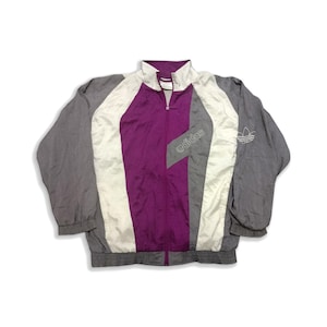 90's Adidas Vintage Tracksuit Jacket, Rare Adidas Trackjacket , Adidas Jacke, Adidas Trefoil, Adidas Large, Adidas Tennis Tracksuit 80s