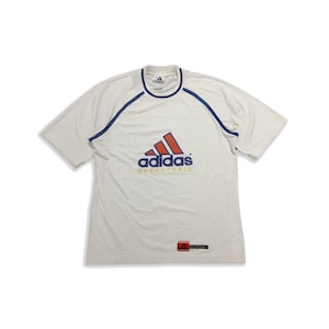 RARE 90s Adidas Basketball Vintage Polo Tshirt, Adidas Training Jersey, Adidas Trefoil, Adidas Streetwear Tshirt, Adidas Hiphop Tee