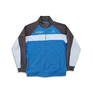 Kappa Vintage Windbreaker, 90s Streetwear Jacket, Mens Track Jacket, Large Hiphop Jacke, Track Zip Top Jacket, Giacca Kappa, Training Jacket
