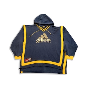 90&#39;s Adidas Basketball Vintage Track Jacket, Embroidered Big Logo Adidas 90s Hoodie, Adidas Trefoil Jacke, Adidas Hiphop Streetwear Veste L