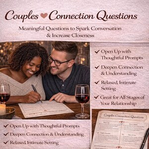 Intimacy Conversation Starters for Couples | Connection Guide (Printable PDF)
